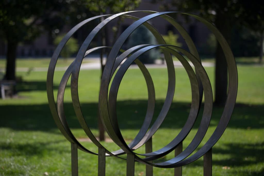 Whitman College Outdoor Sculpture Walk - Moongate