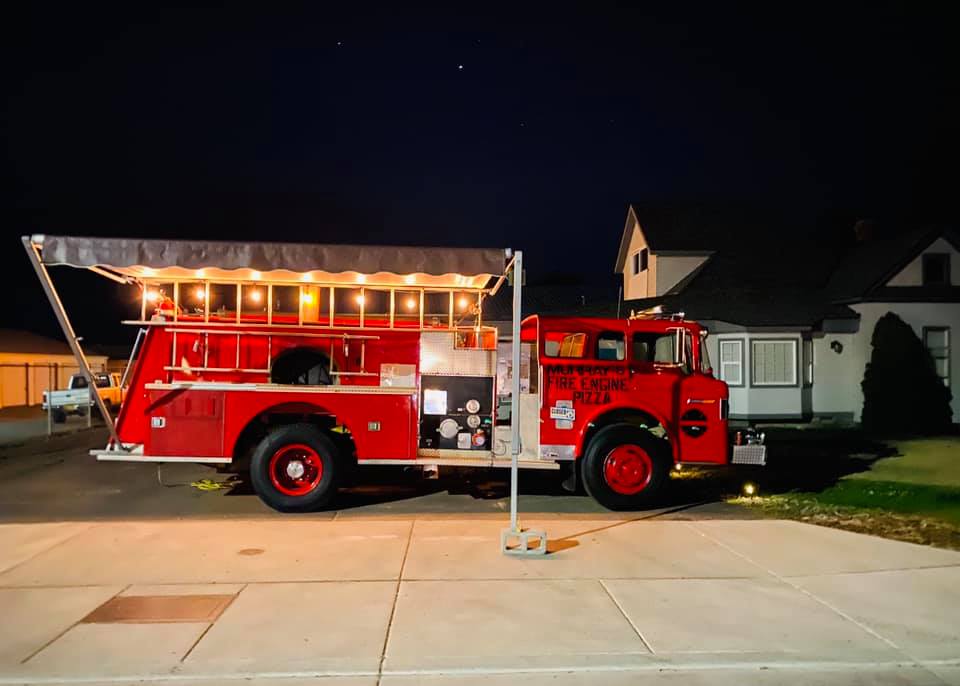 Fire truck pizza food truck