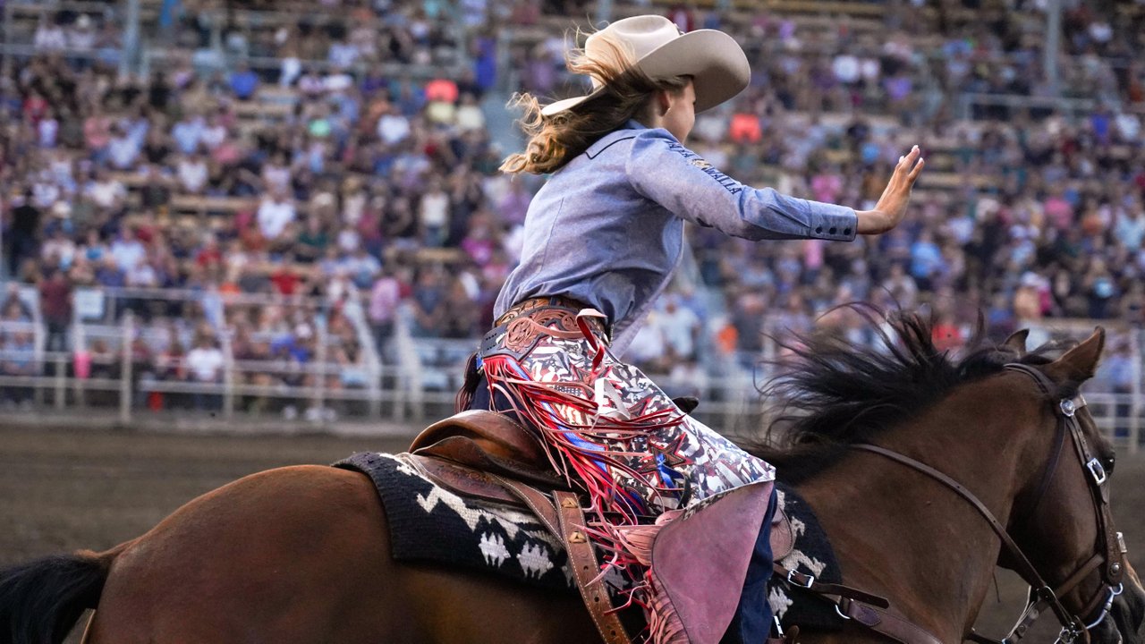 WW Fair & Frontier Days Woman riding a horse